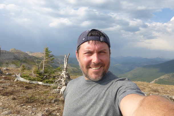 Another view from the top - Glacier is way in the background.