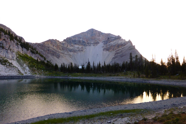 Dean Lake at sunset