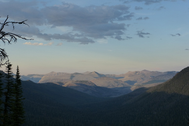 Valley view from the campsite - truly spectacular