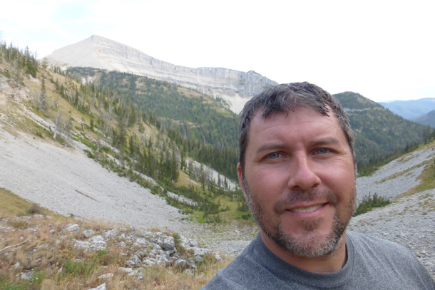 Happy to be near the top of the pass!